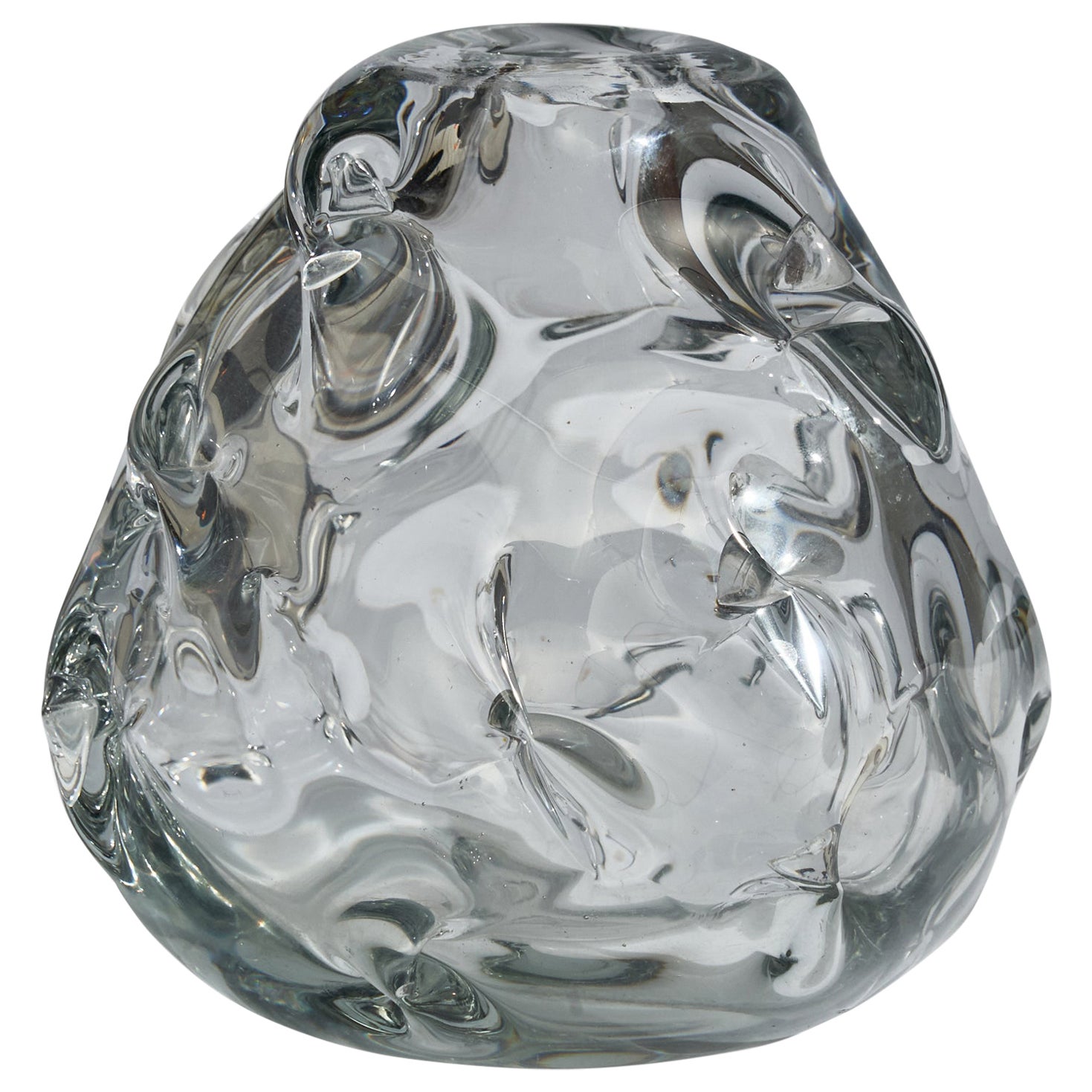 Börne Augustsson, vase, verre soufflé, Suède, années 1940