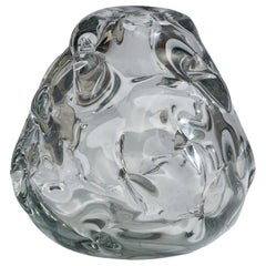 Börne Augustsson, Vase, Blown Glass, Sweden, 1940s