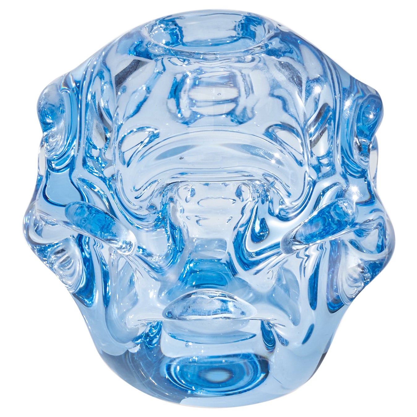 Börne Augustsson, vase, verre soufflé, Suède, années 1940