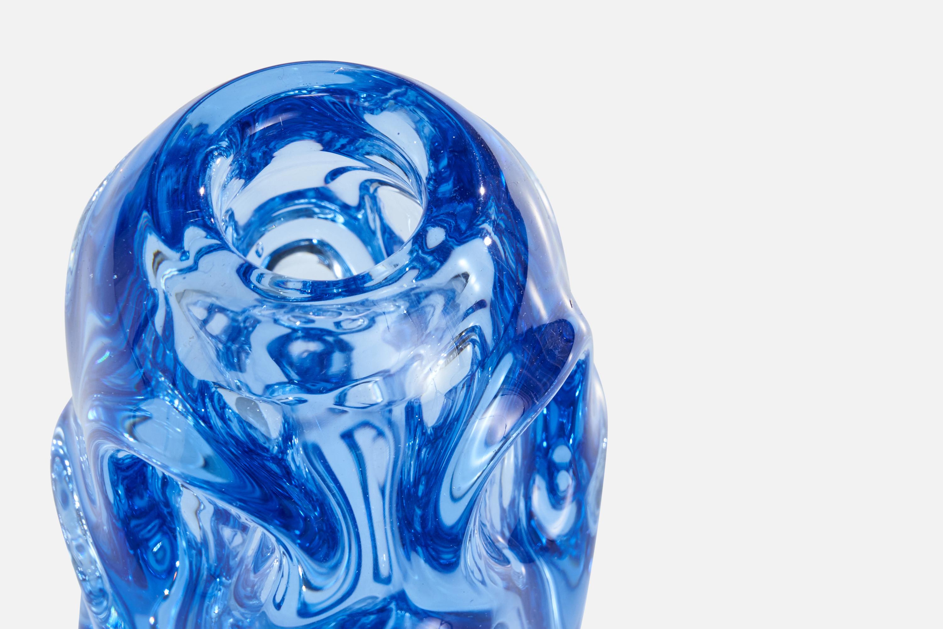 Swedish Börne Augustsson, Vase, Glass, Sweden, 1940s For Sale