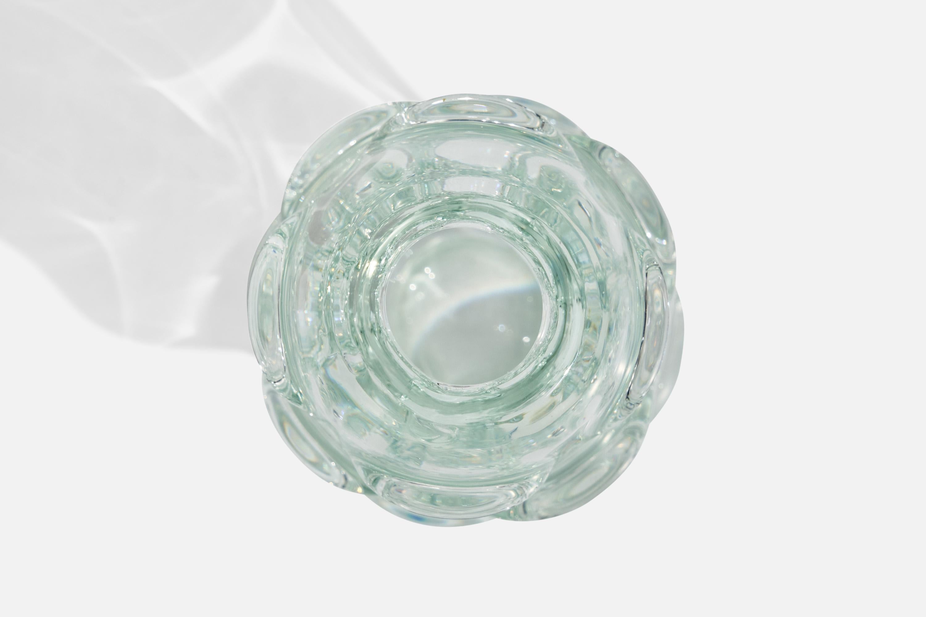 Börne Augustsson, vase, verre, Suède, années 1940 Bon état - En vente à High Point, NC