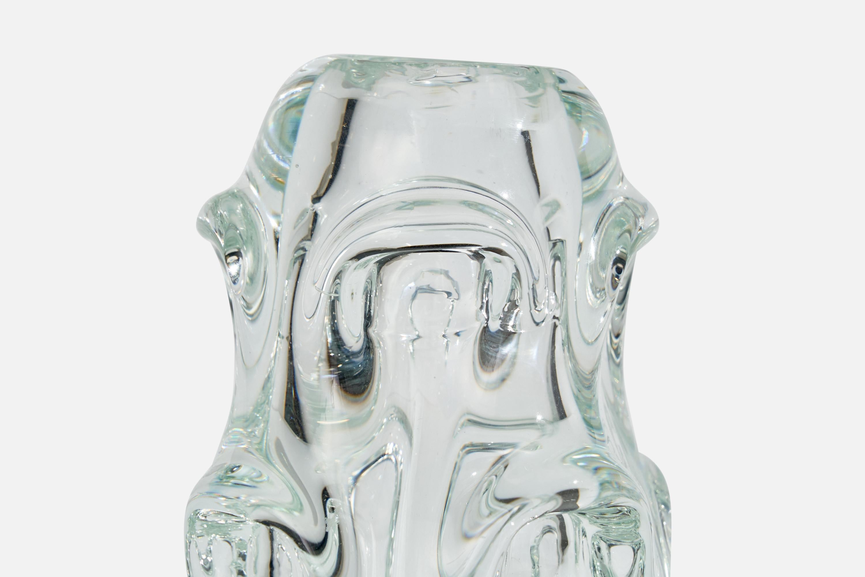 Verre Börne Augustsson, vase, verre, Suède, années 1940 en vente