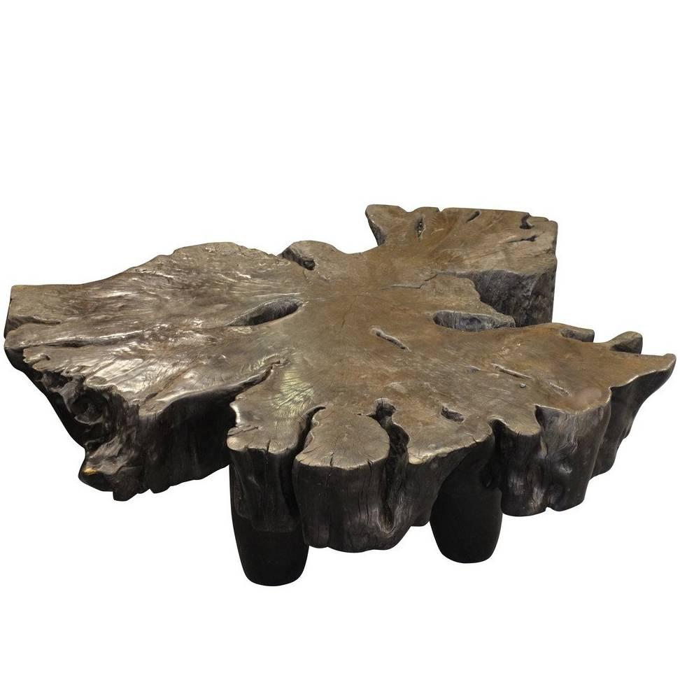 Borneo Lychee Wood Free Form Coffee Table, Prehistoric, Malaysia