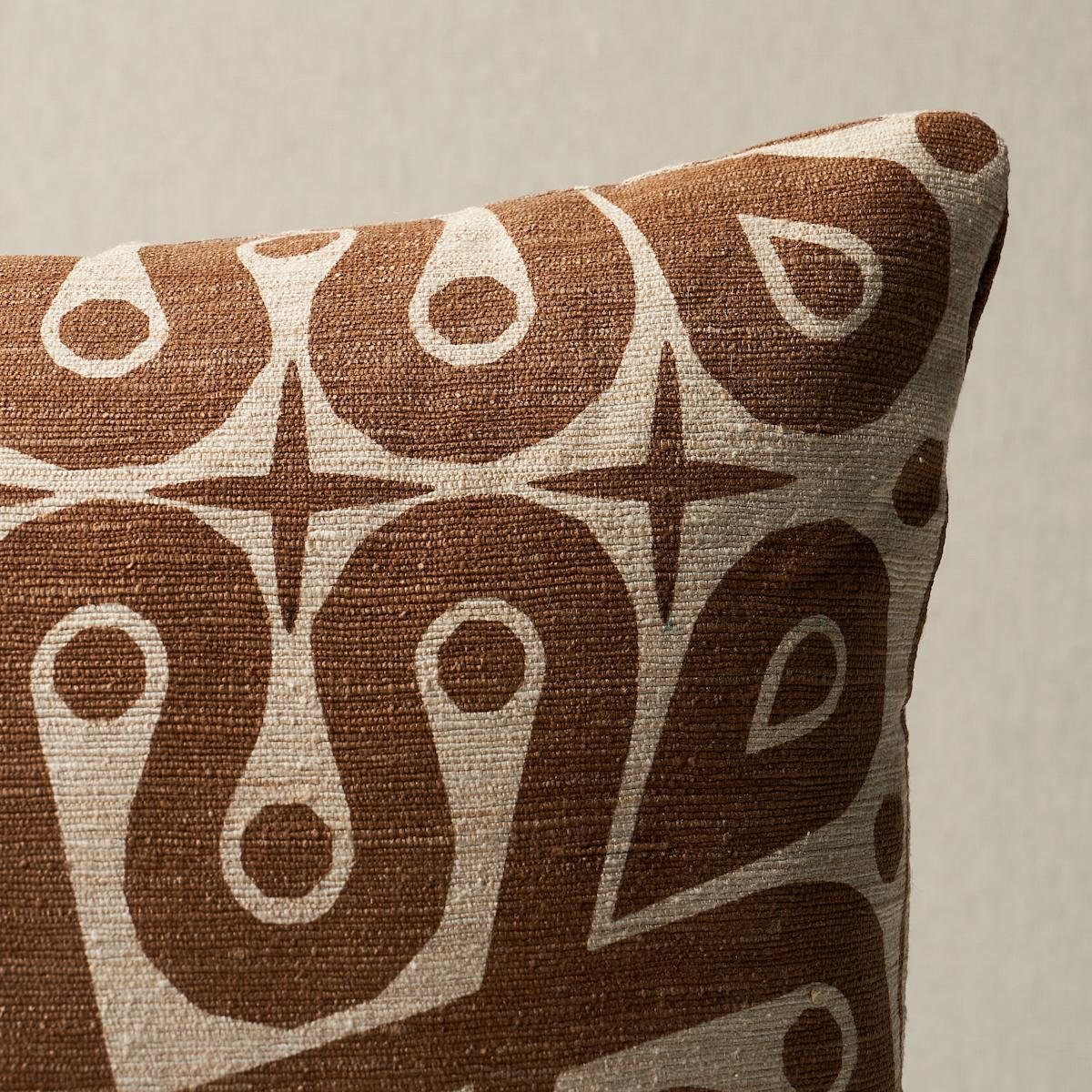 This pillow features Borneo Silk by Celerie Kemblewith a knife edge finish. Celerie Kemble was inspired by a Southeast Asian object in her personal collection when she created Borneo Silk. Pillow includes a feather/down fill insert and hidden zipper