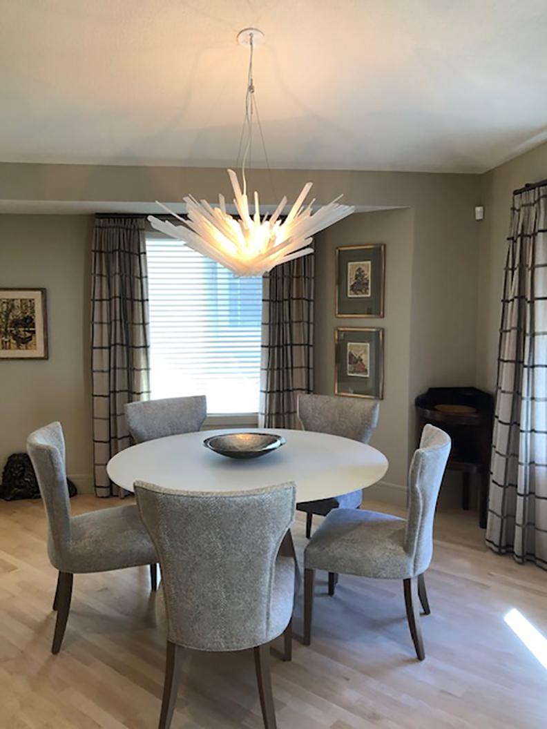 Boro Boro Chandelier, Etched Glass Tube Chandelier by Neal Aronowitz For Sale 6