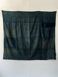 "BORO" Japanese Antique Indigo dyed ramie 19th century / Patchwork Wabi-Sabi
