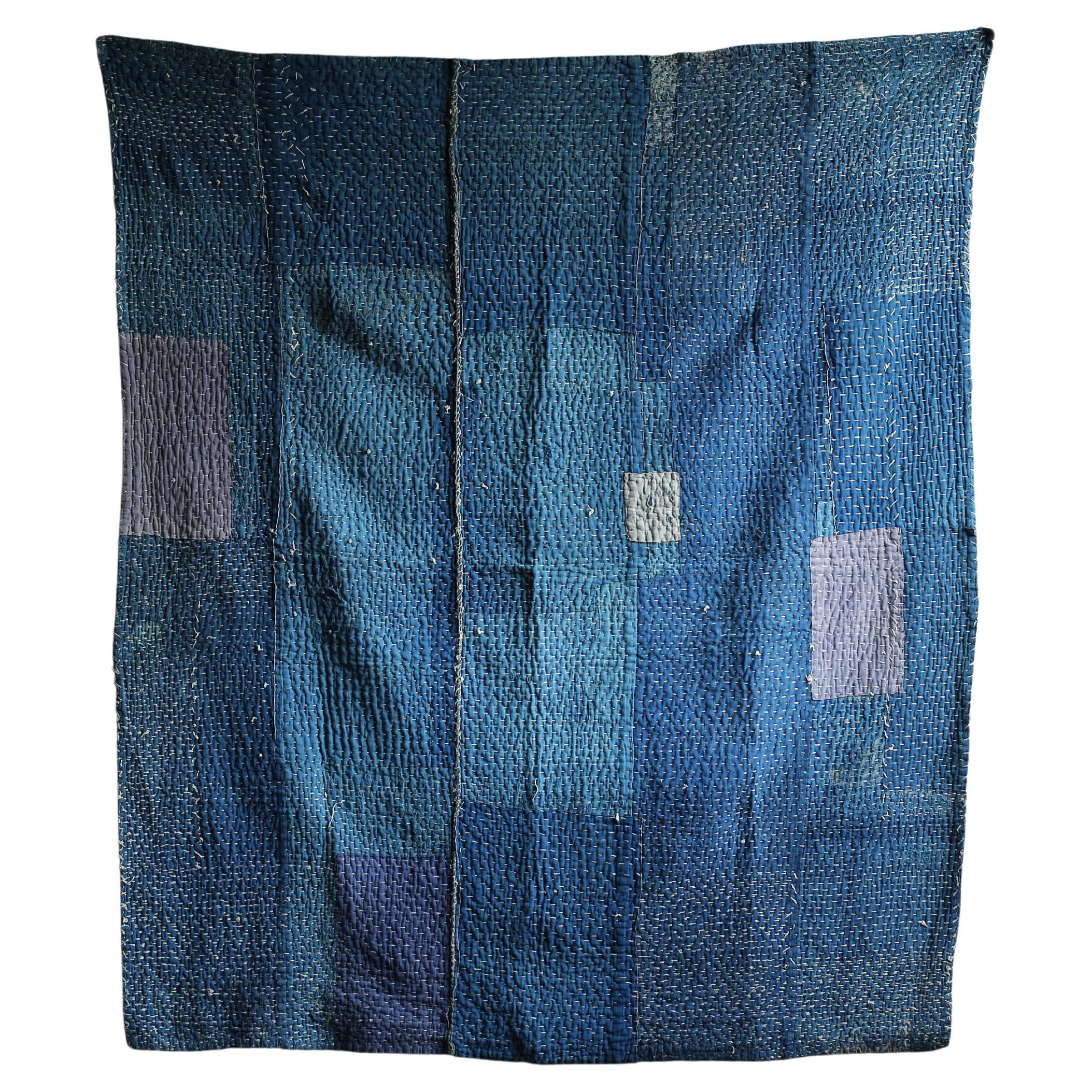 "BORO" Japanese Antique Rag 1800s-1860s / Abstract Art Wabi Sabi en vente