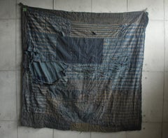 Boro1 Japanese Antiques Primitive Art BORO Indigo-dyed Old Cloth patchwork