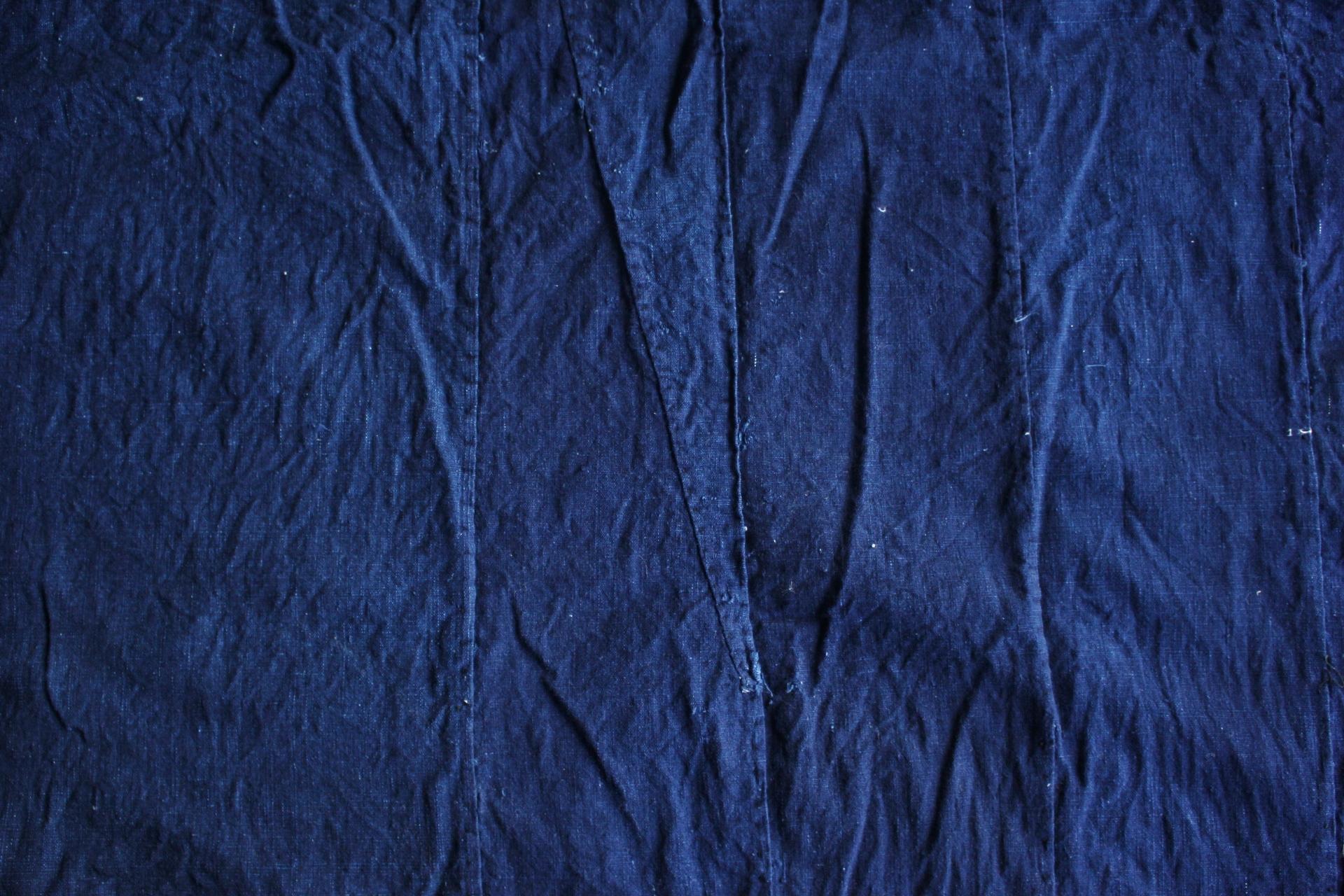 Boro8 Antichità Giapponese Vecchio Arazzo Ricamato in Tessuto Tinto Indaco in vendita 6