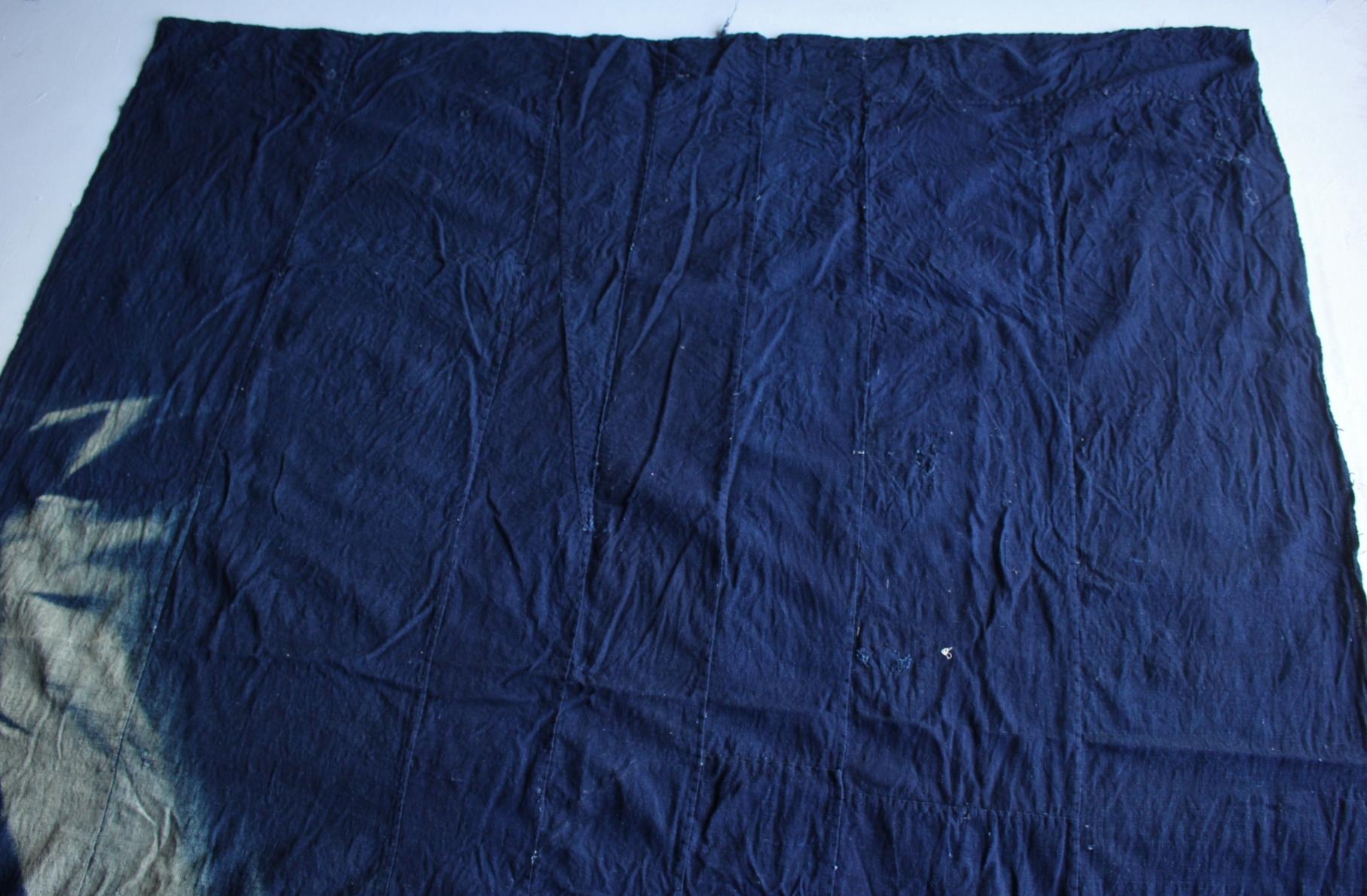 Boro8 Antichità Giapponese Vecchio Arazzo Ricamato in Tessuto Tinto Indaco in vendita 3