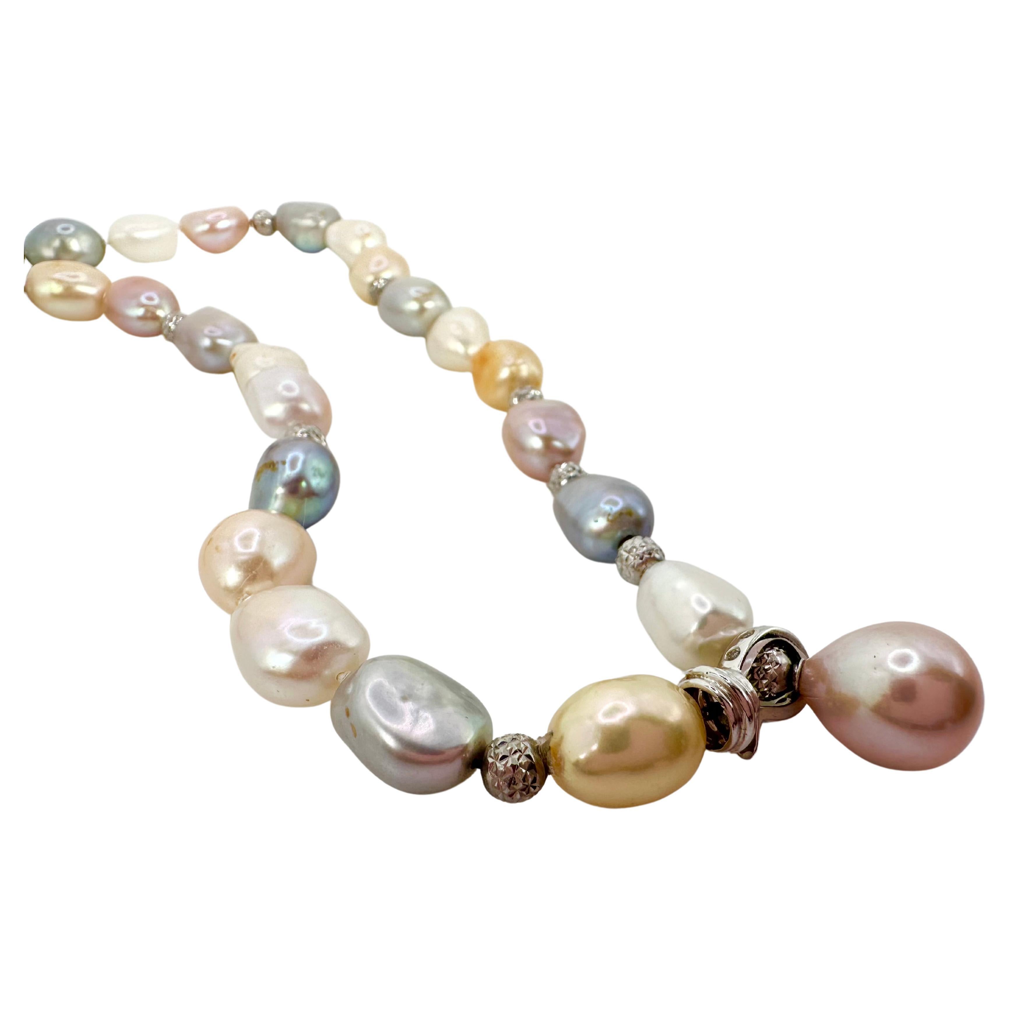 Cartier Himalia Pearl Diamond Gold Long Necklace at 1stDibs | cartier ...