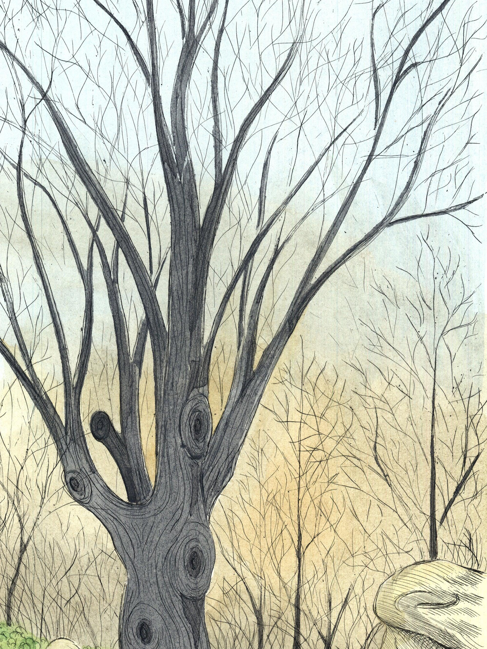 1975 Borris Saillart 'Barren Tree' in vendita 1