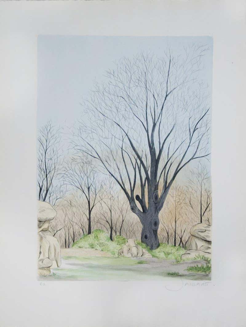 French Lithograph Tree - 5 For Sale on 1stDibs