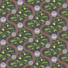 Borrowdale Balsam Wallpaper in Ancient Oak (Small Scale)