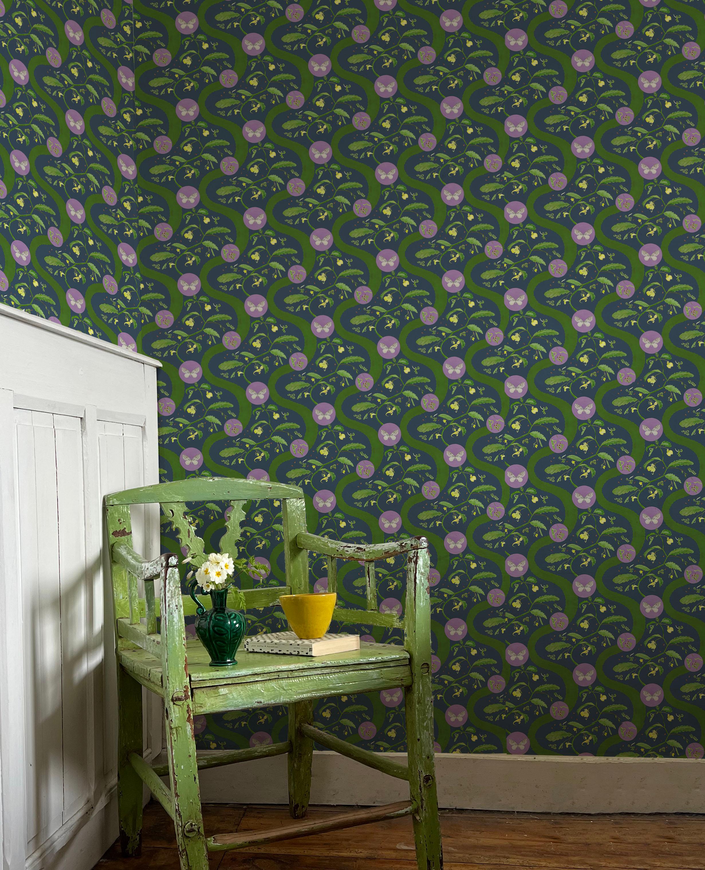 Collection: Borrowdale Balsam
Product Code: 57F
Roll dimensions: 70cm x 10m (27.6in x 10.9yards)
Area: 7sq.m (8.4 sq.yards)
Pattern repeat: 46.7cm (18.4in) Half Drop
Colourway: Heather Tarn

Wallpaper: The designs are printed on Uncoated Non-woven