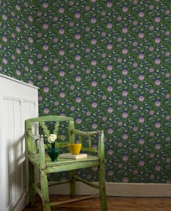 Borrowdale Balsam Wallpaper in Heather Tarn (small scale) - Botanical, Nature.