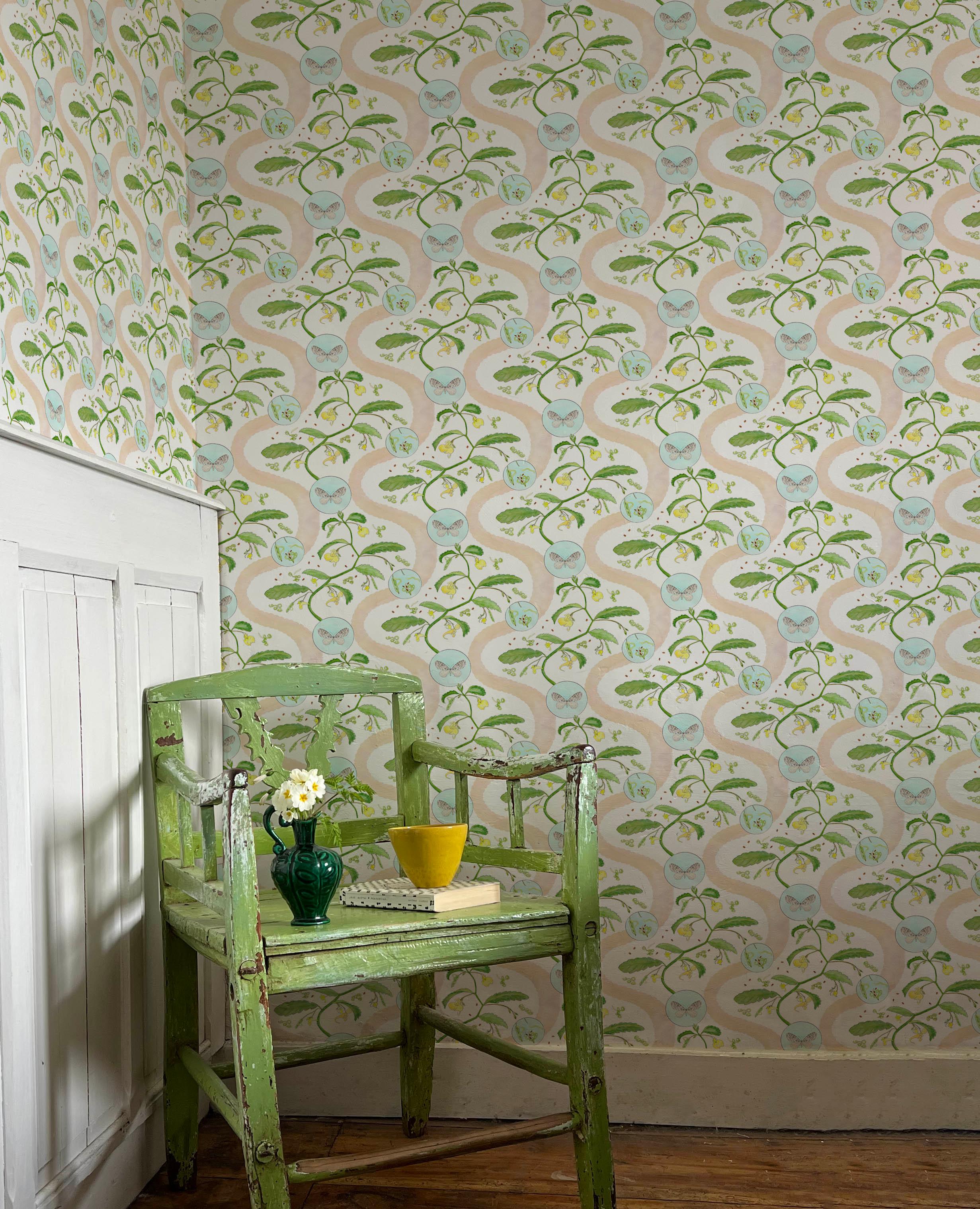 Collection: Borrowdale Balsam
Product Code: 57E
Roll dimensions: 70cm x 10m (27.6in x 10.9yards)
Area: 7sq.m (8.4 sq.yards)
Pattern repeat: 46.7cm (18.4in) Half Drop
Colourway: Thorneythwaite Blossom

Wallpaper: The designs are printed on Uncoated