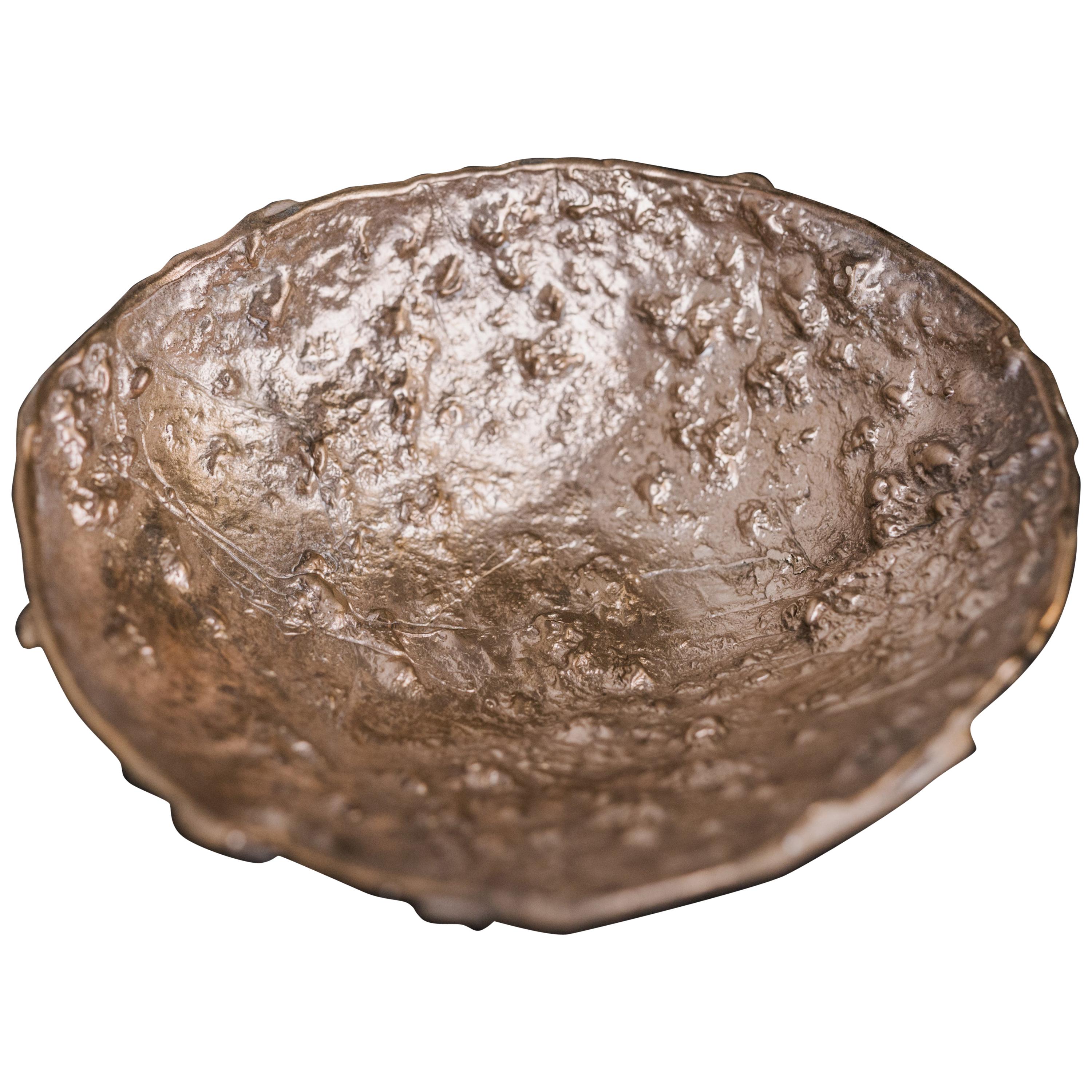 Borrowed Form #10, Cast Silicon Bronze Vessel For Sale