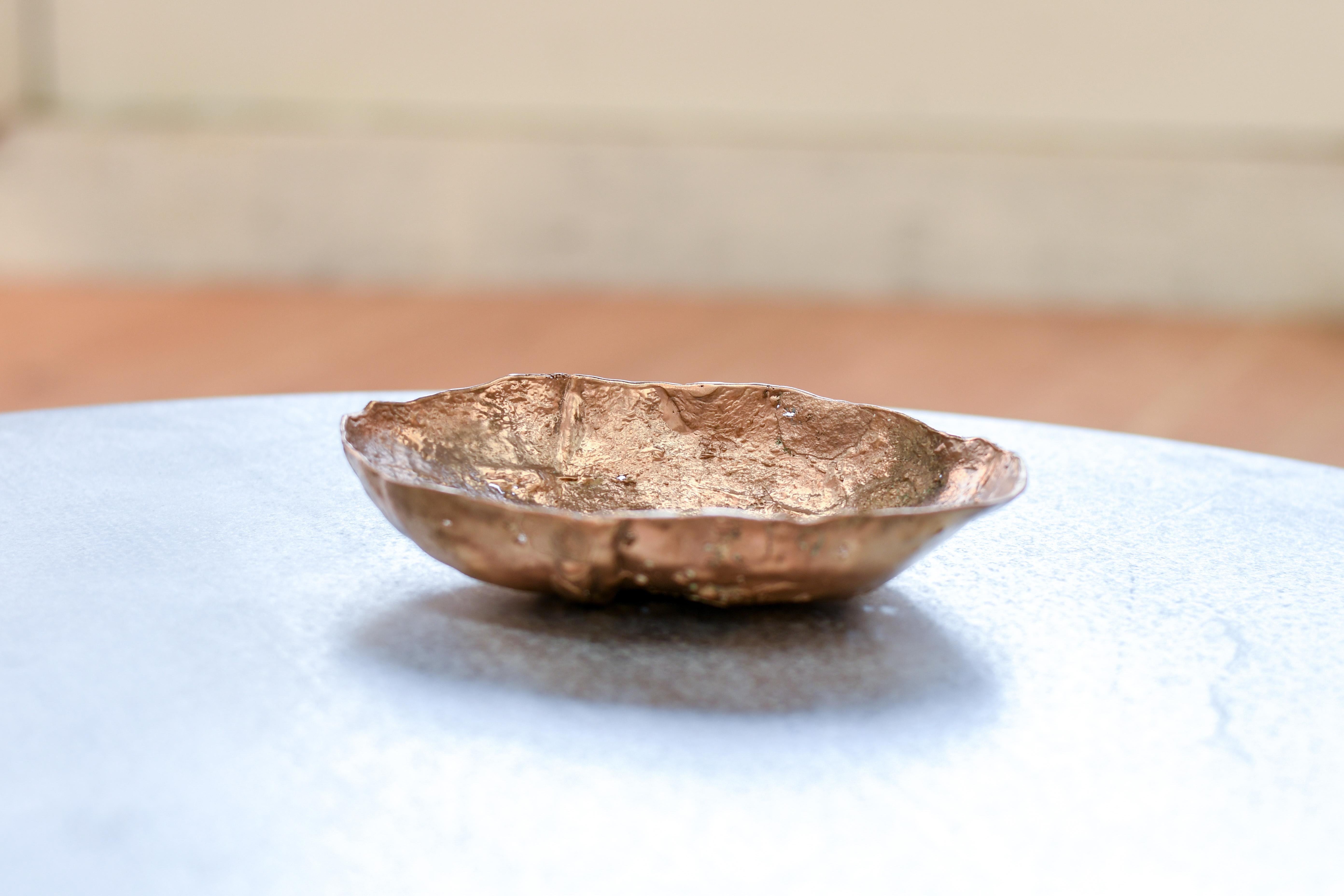 Modern Borrowed Form #7, Cast Silicon Bronze Vessel For Sale