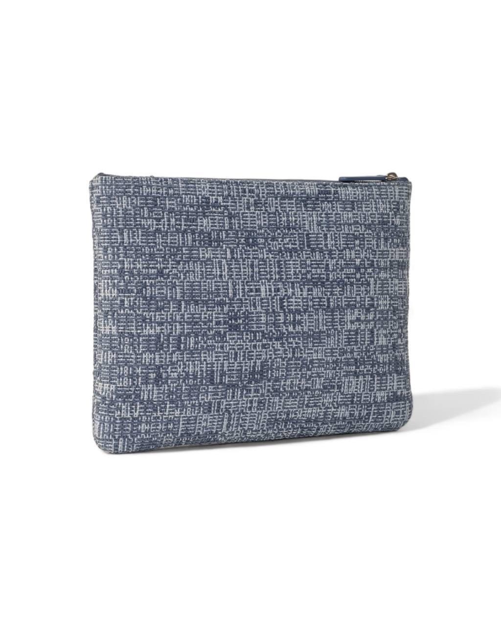 Borsa  a Mano Chanel Clutch Deauville PM Azzurra For Sale 1