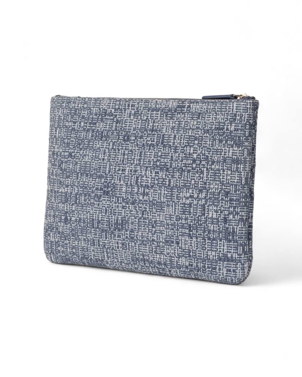Borsa  a Mano Chanel Clutch Deauville PM Azzurra For Sale 2