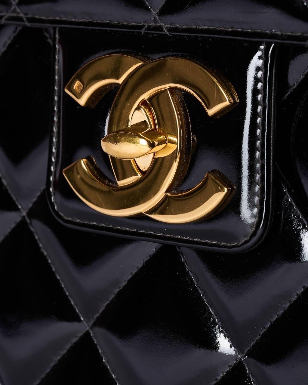 Borsa a Mano Chanel Valigetta 24H Timelesss Vintage Nera en vente 5