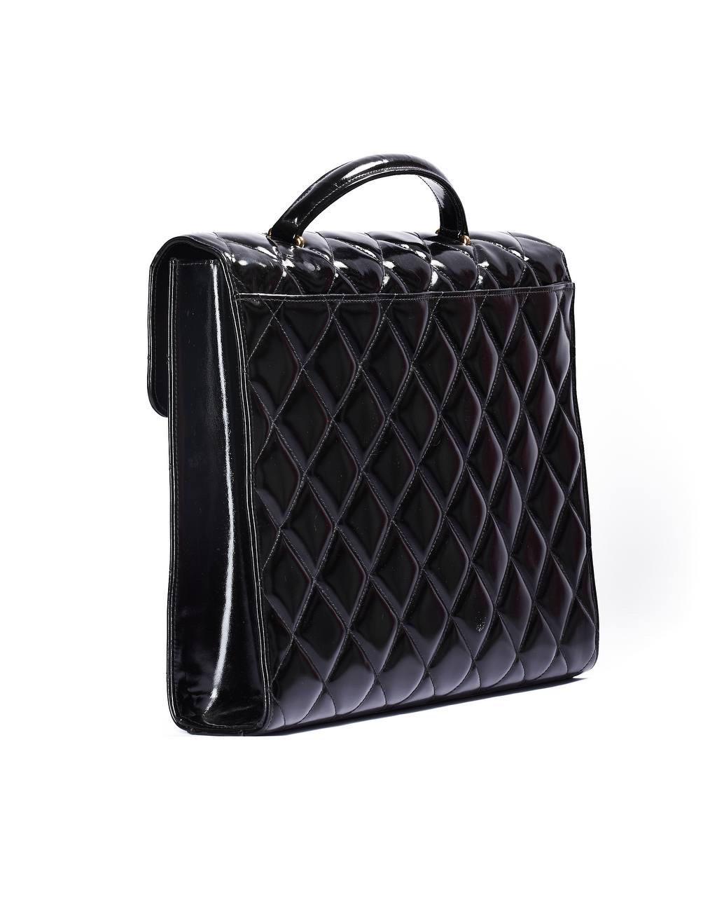 Noir Borsa a Mano Chanel Valigetta 24H Timelesss Vintage Nera en vente