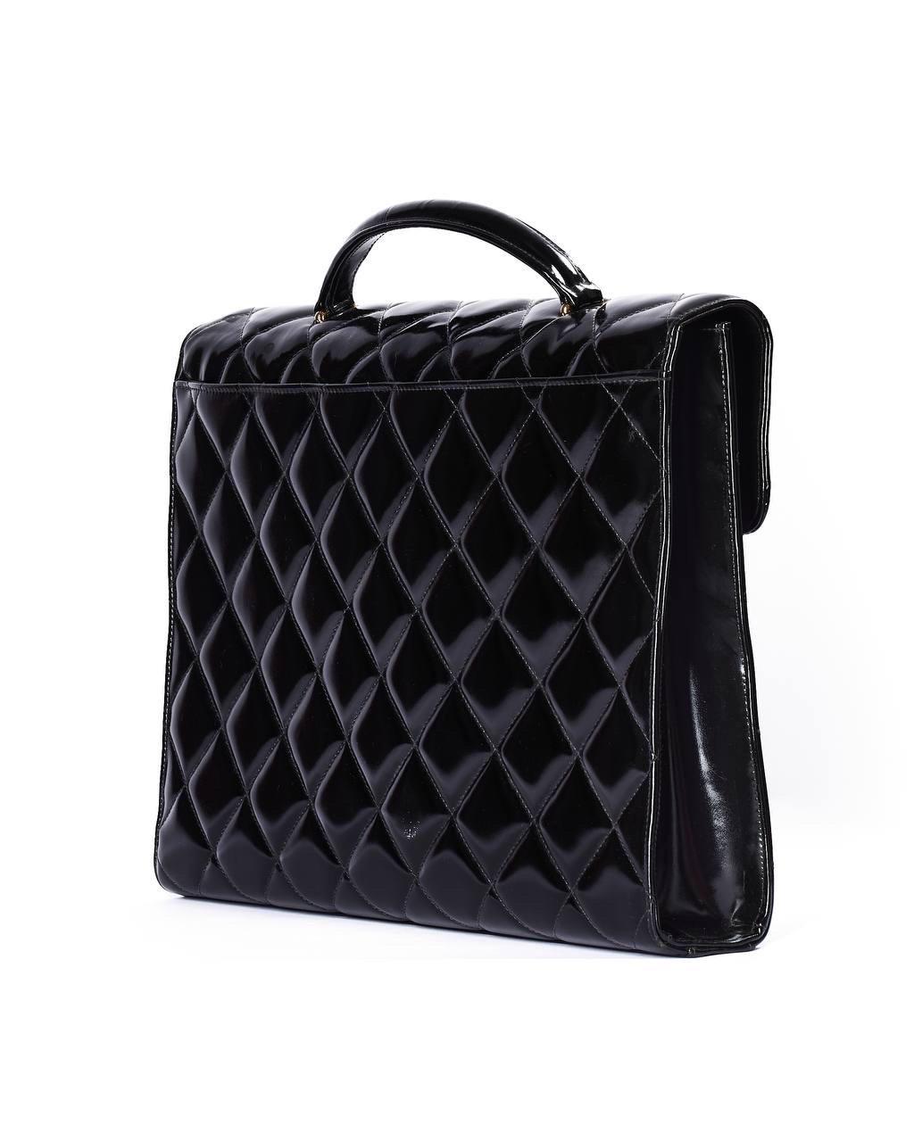 Borsa a Mano Chanel Valigetta 24H Timelesss Vintage Nera Excellent état - En vente à Torre Del Greco, IT