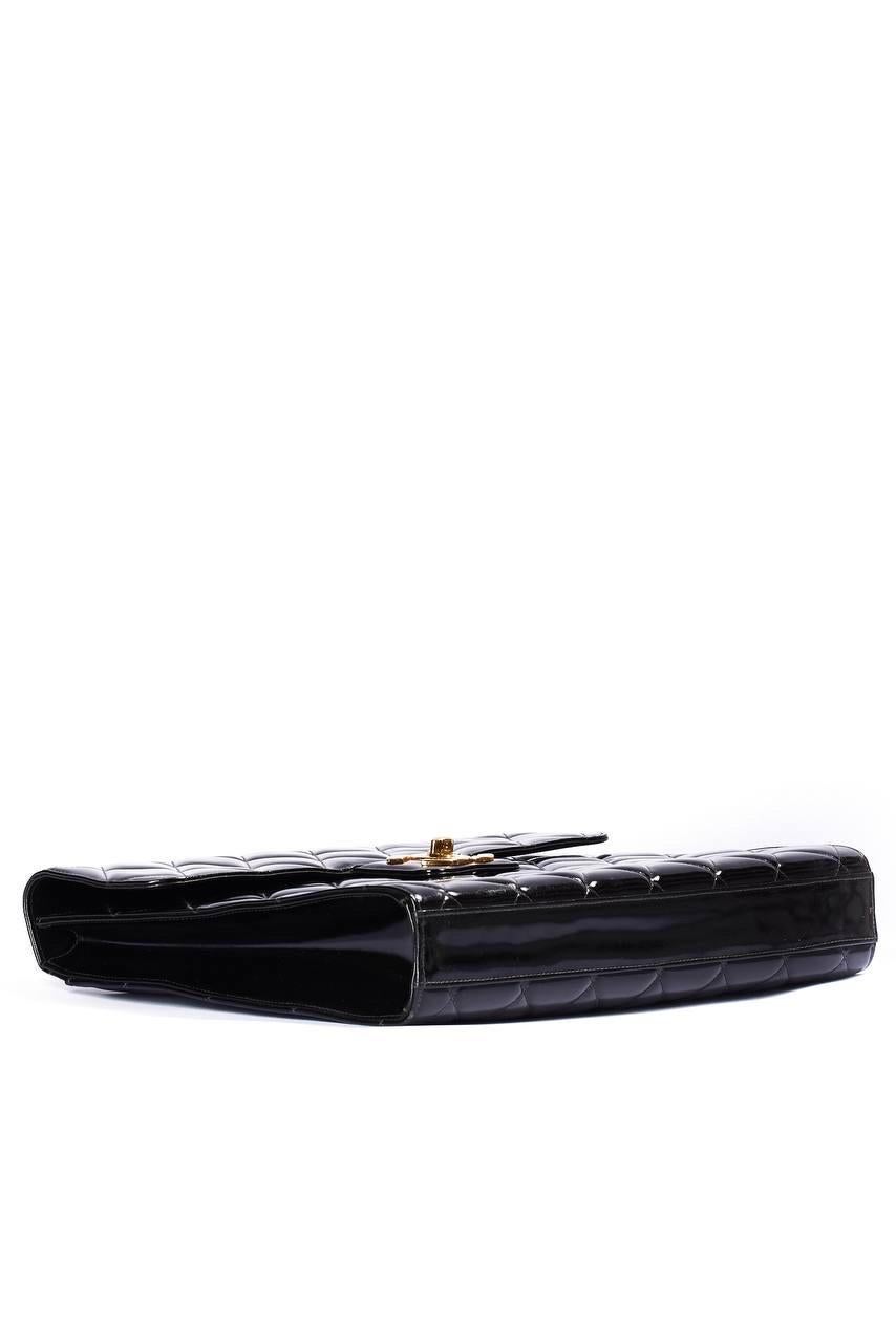 Borsa a Mano Chanel Valigetta 24H Timelesss Vintage Nera en vente 4