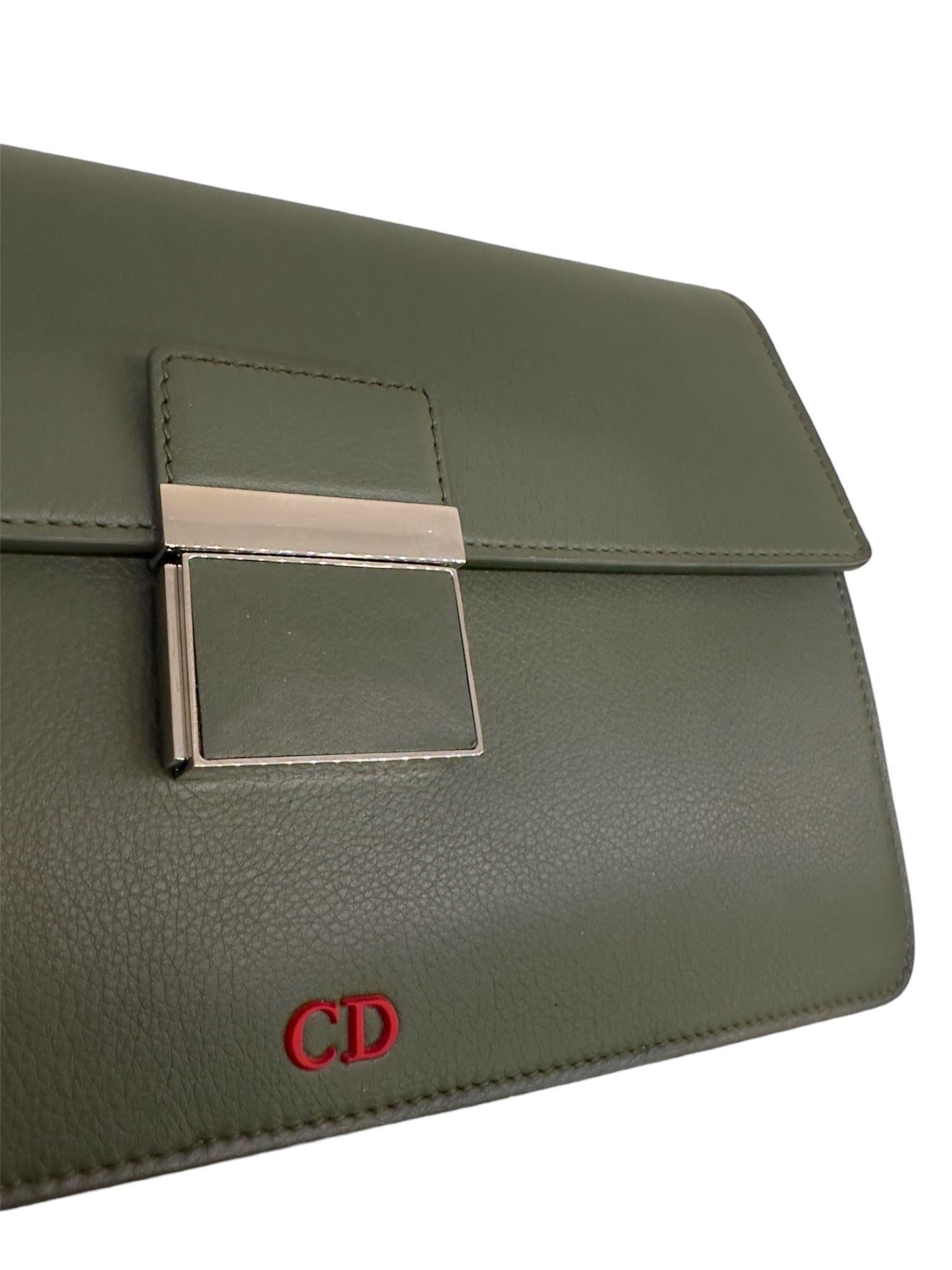 Borsa A Mano Dior Homme Clutch Verde For Sale 1