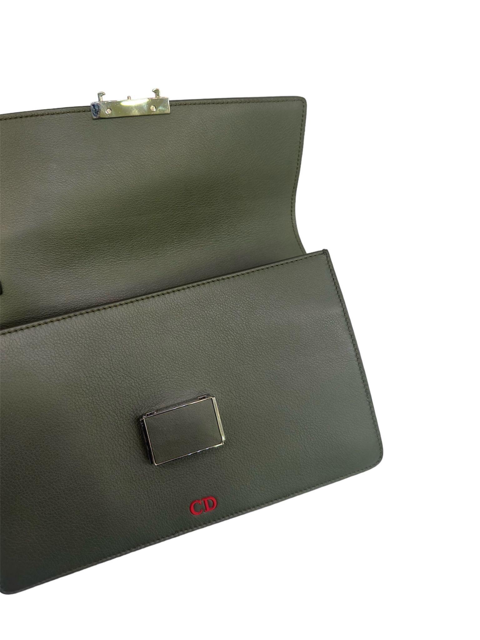 Borsa A Mano Dior Homme Clutch Verde For Sale 5