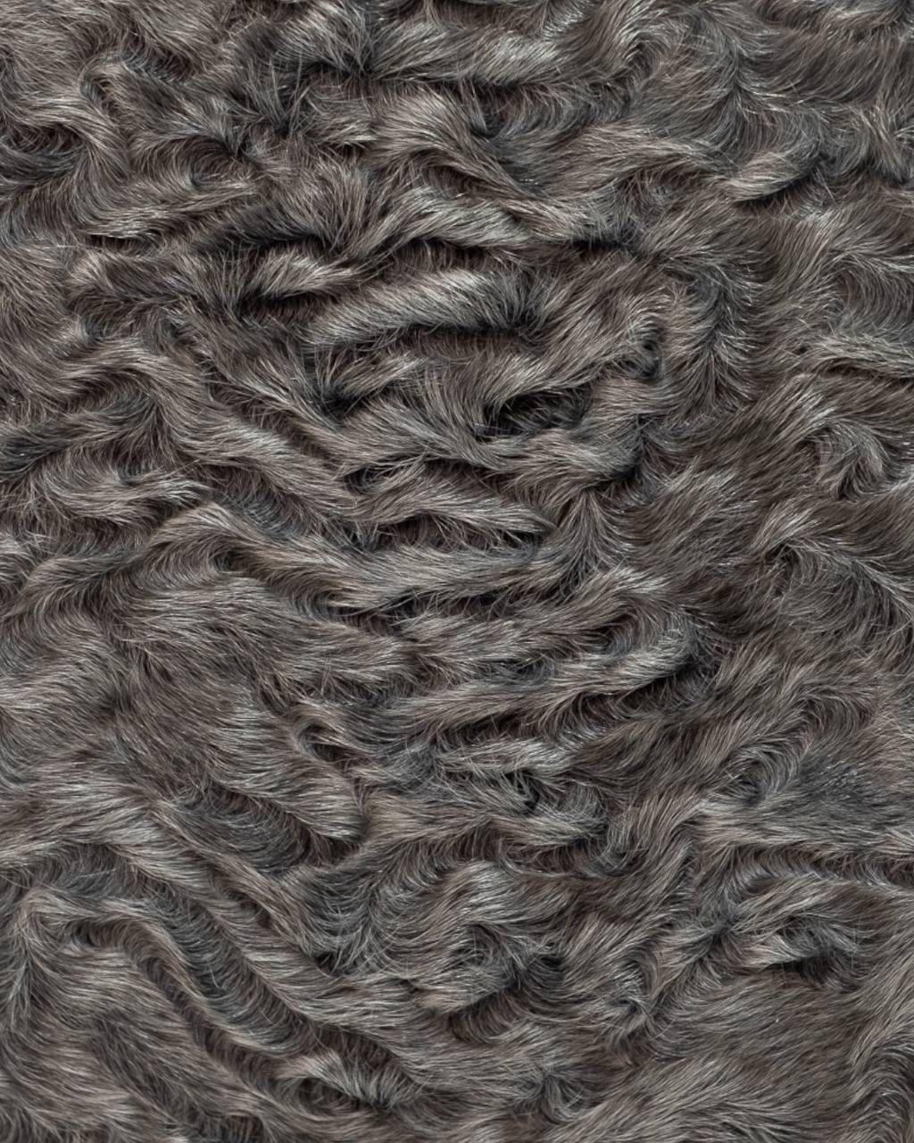Borsa A Mano Dior Lady Medium Fur Grigia For Sale 8
