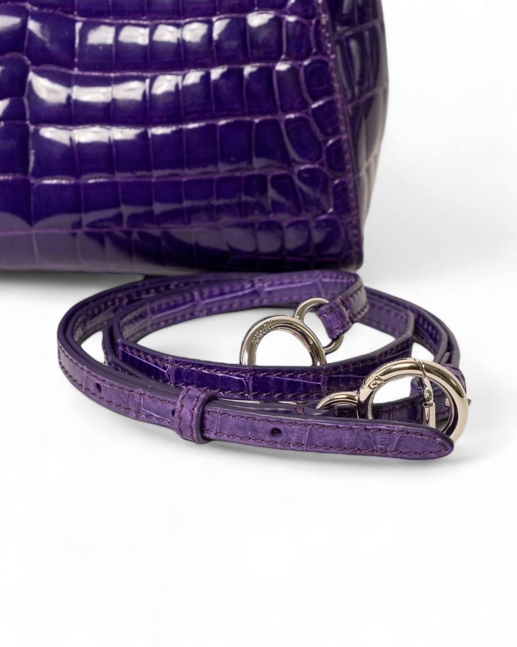Borsa a mano Fendi Peekaboo Mini  Viola For Sale 3
