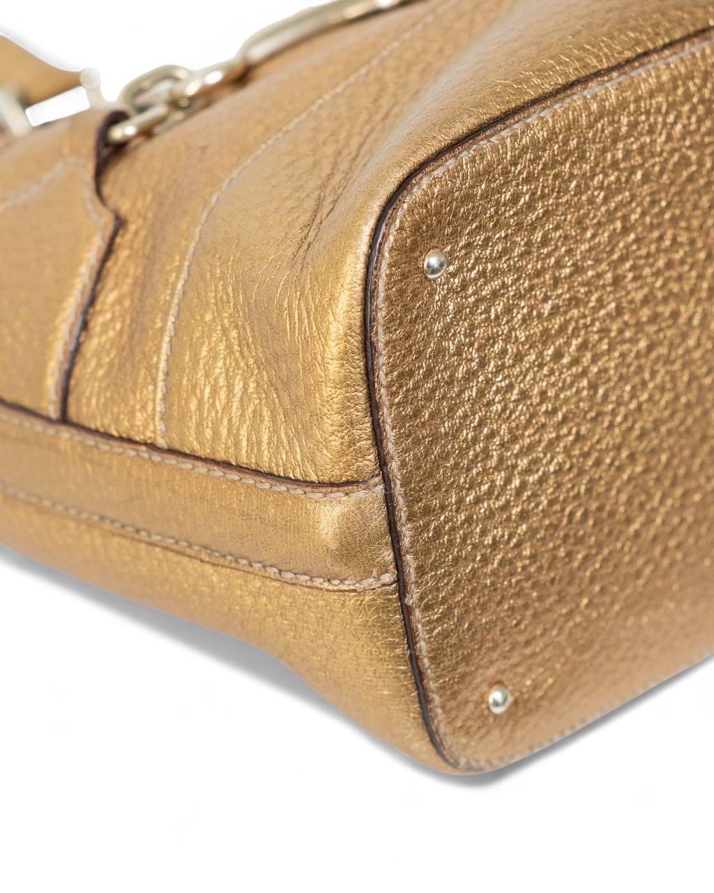 Borsa A Mano Gucci Hasler mors de cheval Oro en vente 3