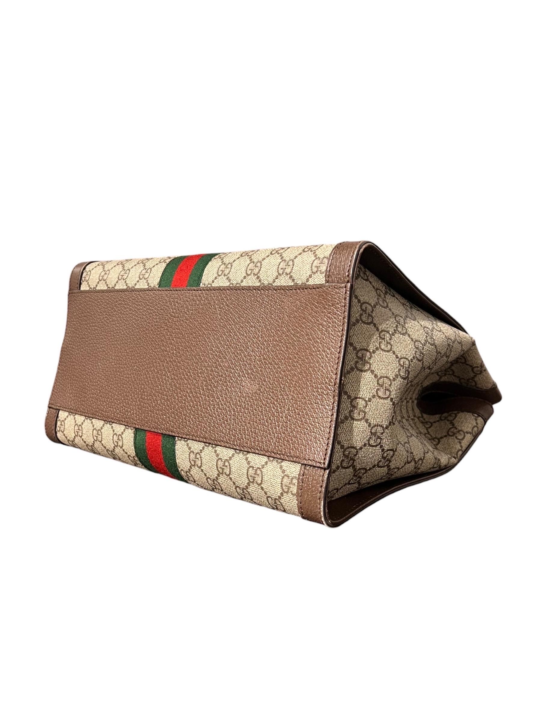 Borsa a Mano Gucci Shopper Ophidia GG Supreme Medium 5