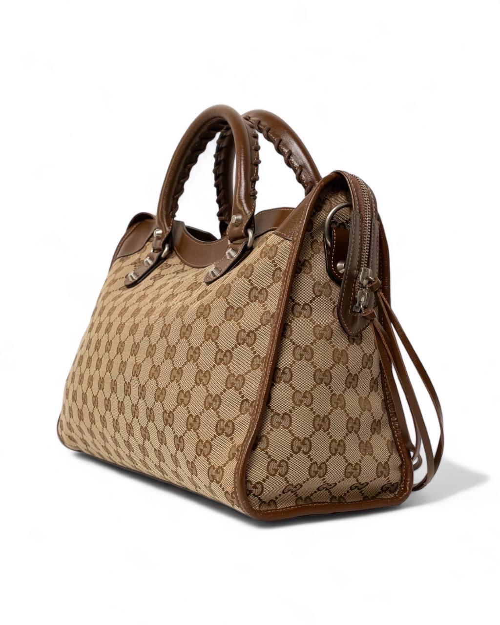 Borsa a Mano Gucci x Balenciaga City GG Supreme 5