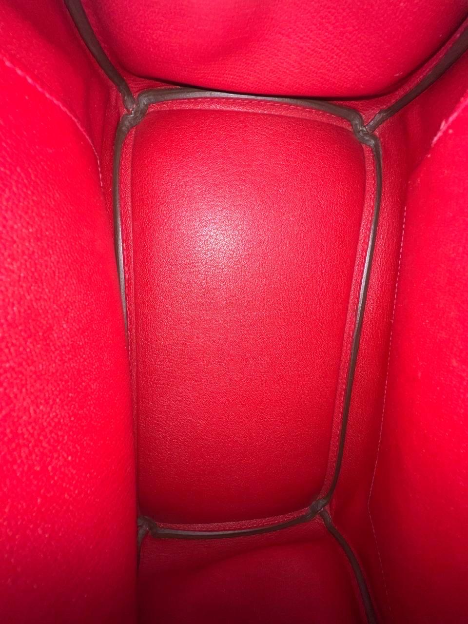 Borsa a mano Hermès Birkin 30 Epsom Rouge Casaque For Sale 5