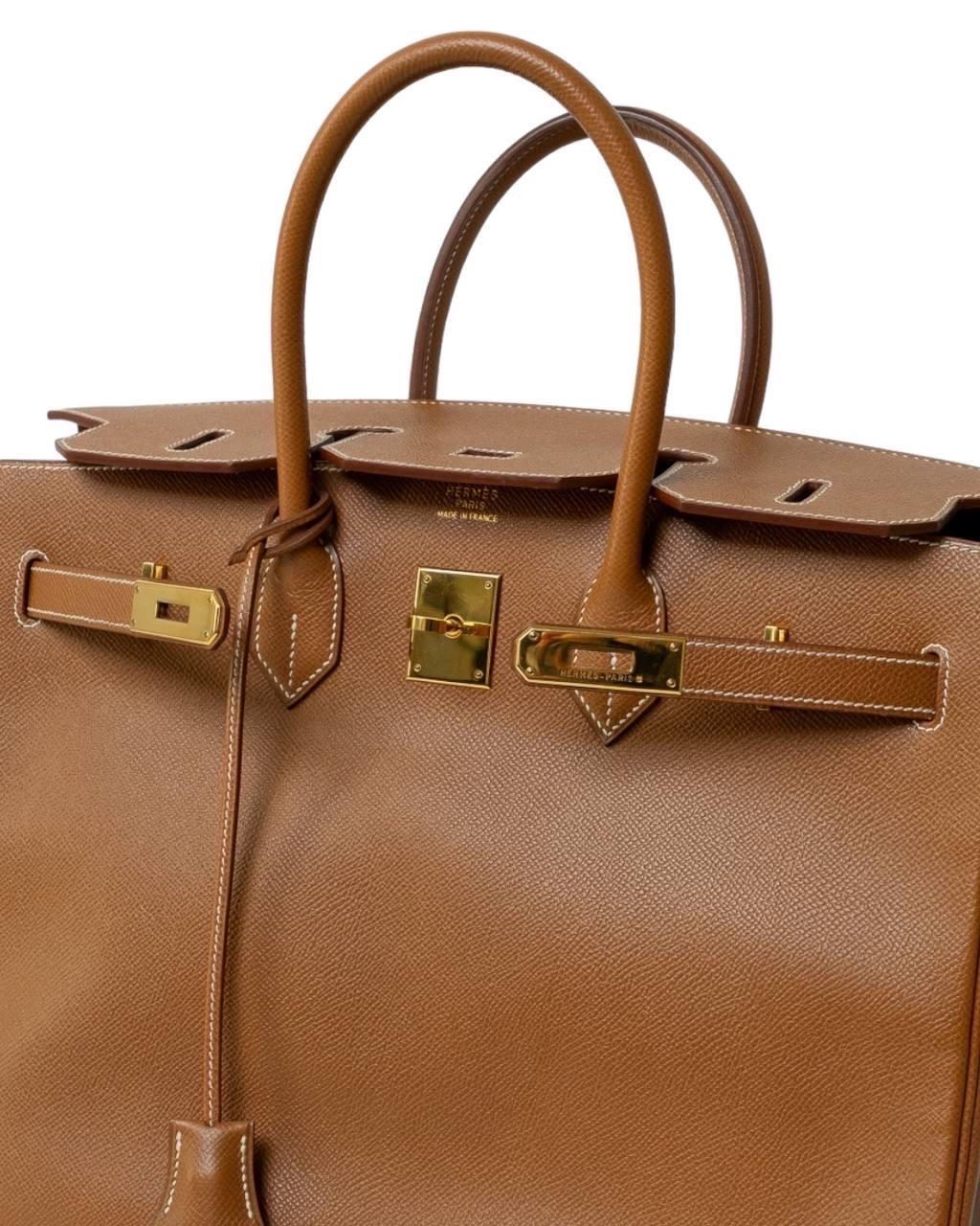 Borsa A Mano Hermès Birkin 35 Epsom Gold For Sale 5