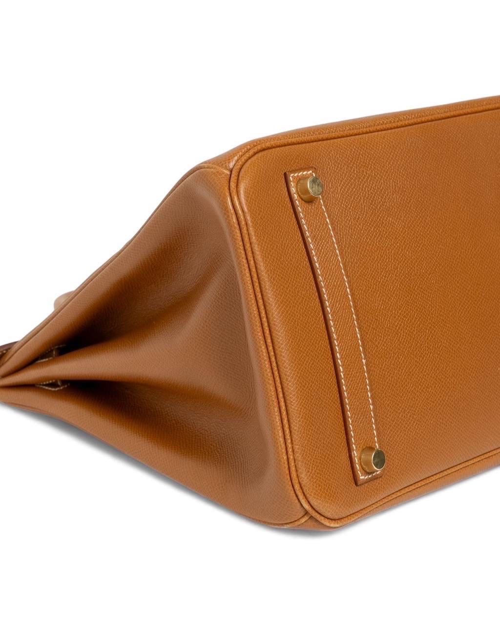 Borsa A Mano Hermès Birkin 35 Epsom Gold For Sale 1
