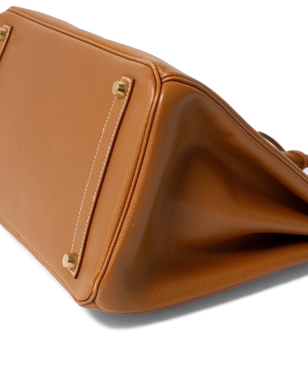 Borsa A Mano Hermès Birkin 35 Epsom Gold For Sale 2