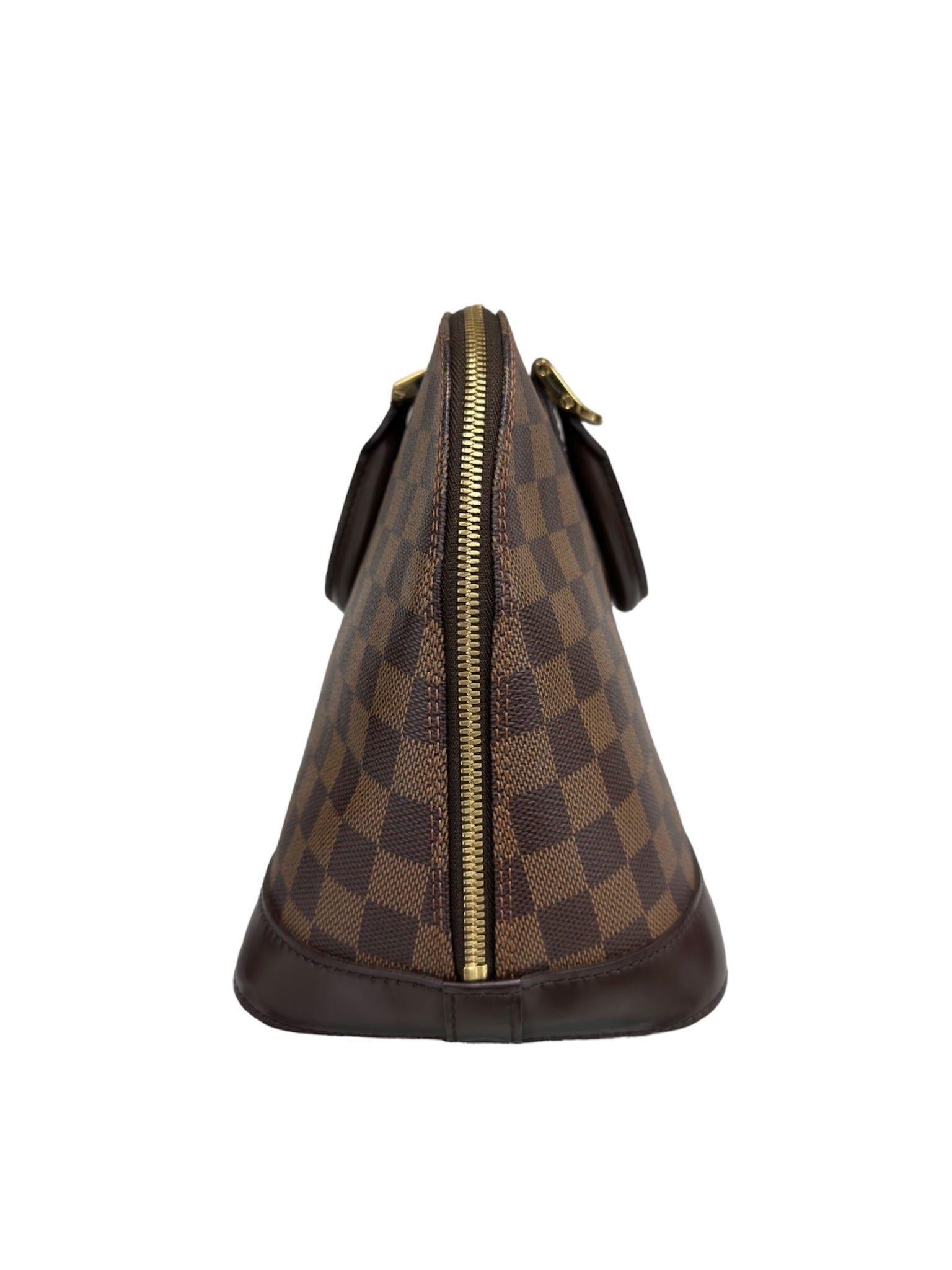 Borsa A Mano Louis Vuitton Alma PM Damier Ebene  7