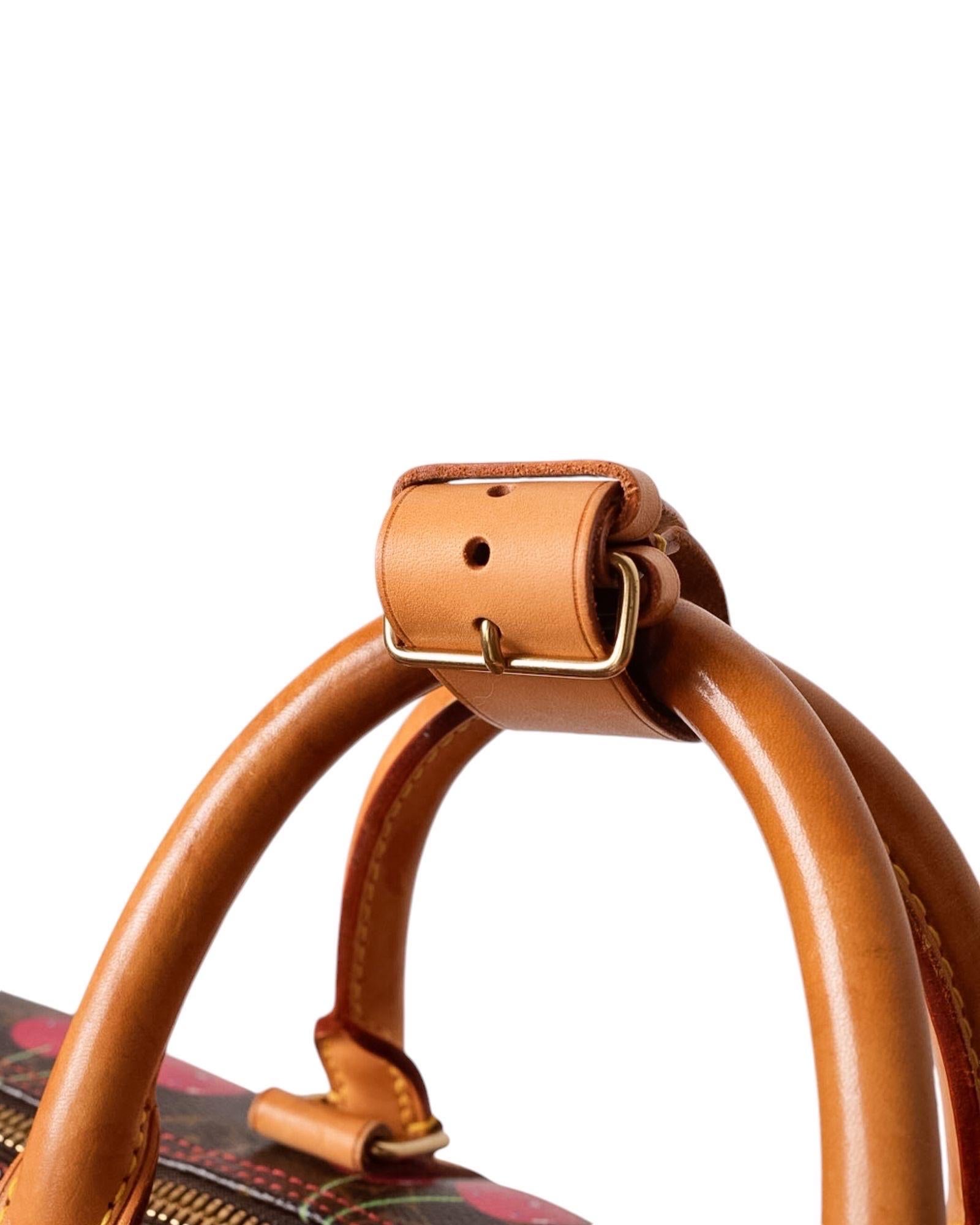 Borsa a Mano Louis Vuitton Keepall 45 Monogram Cerises 6