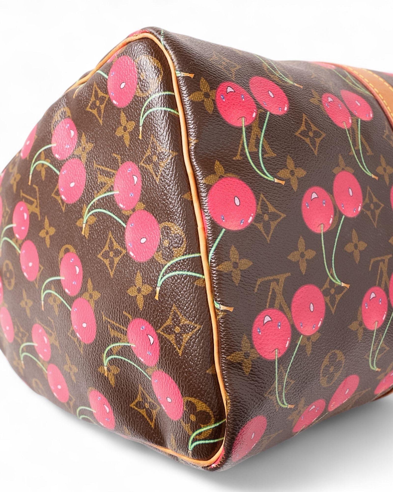 Borsa a Mano Louis Vuitton Keepall 45 Monogram Cerises 11