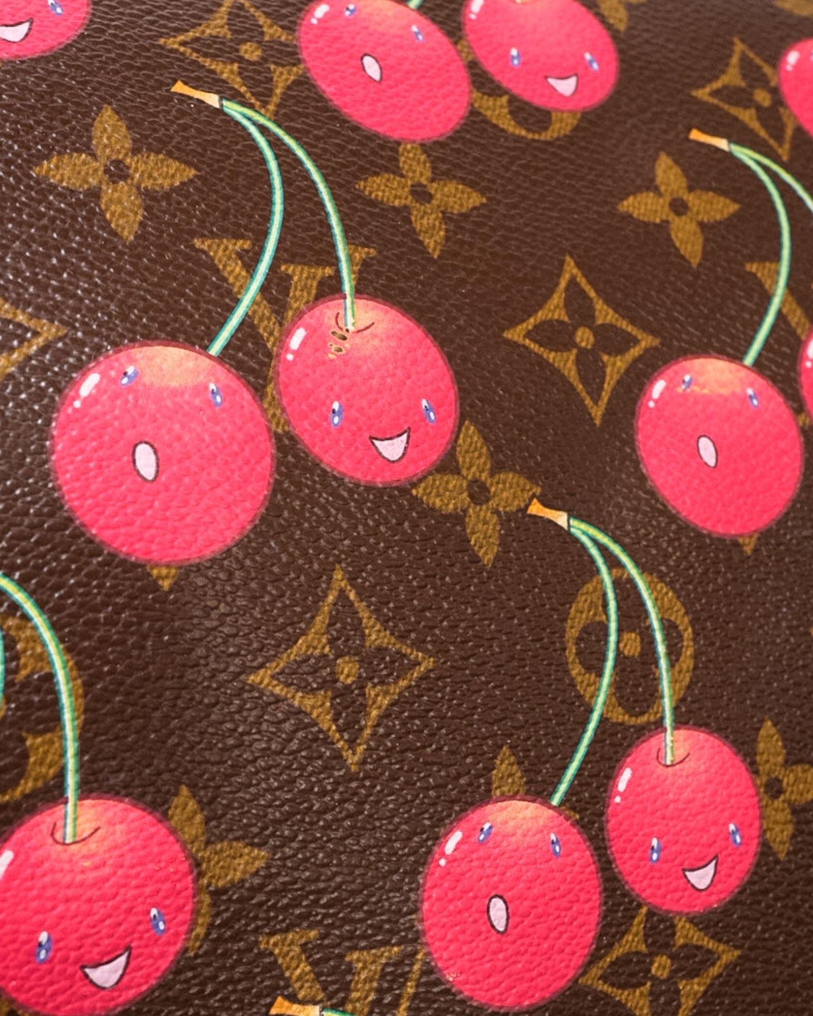 Borsa a Mano Louis Vuitton Keepall 45 Monogram Cerises In Excellent Condition In Torre Del Greco, IT