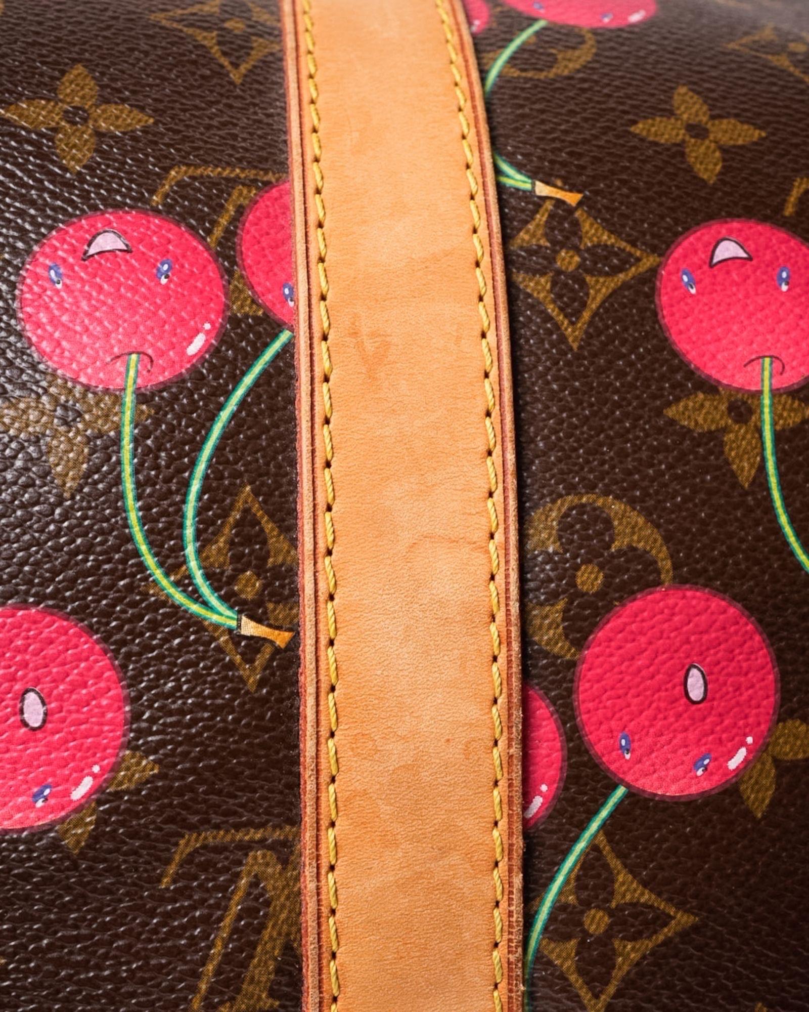 Borsa a Mano Louis Vuitton Keepall 45 Monogram Cerises 1