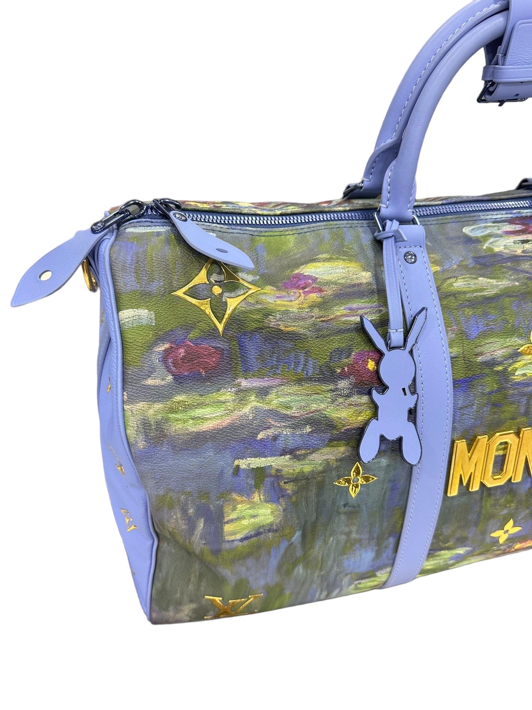 Borsa A Mano Louis Vuitton Keepall 50 Bandouliére Masterly Collection Monet L.E. im Zustand „Hervorragend“ im Angebot in Torre Del Greco, IT