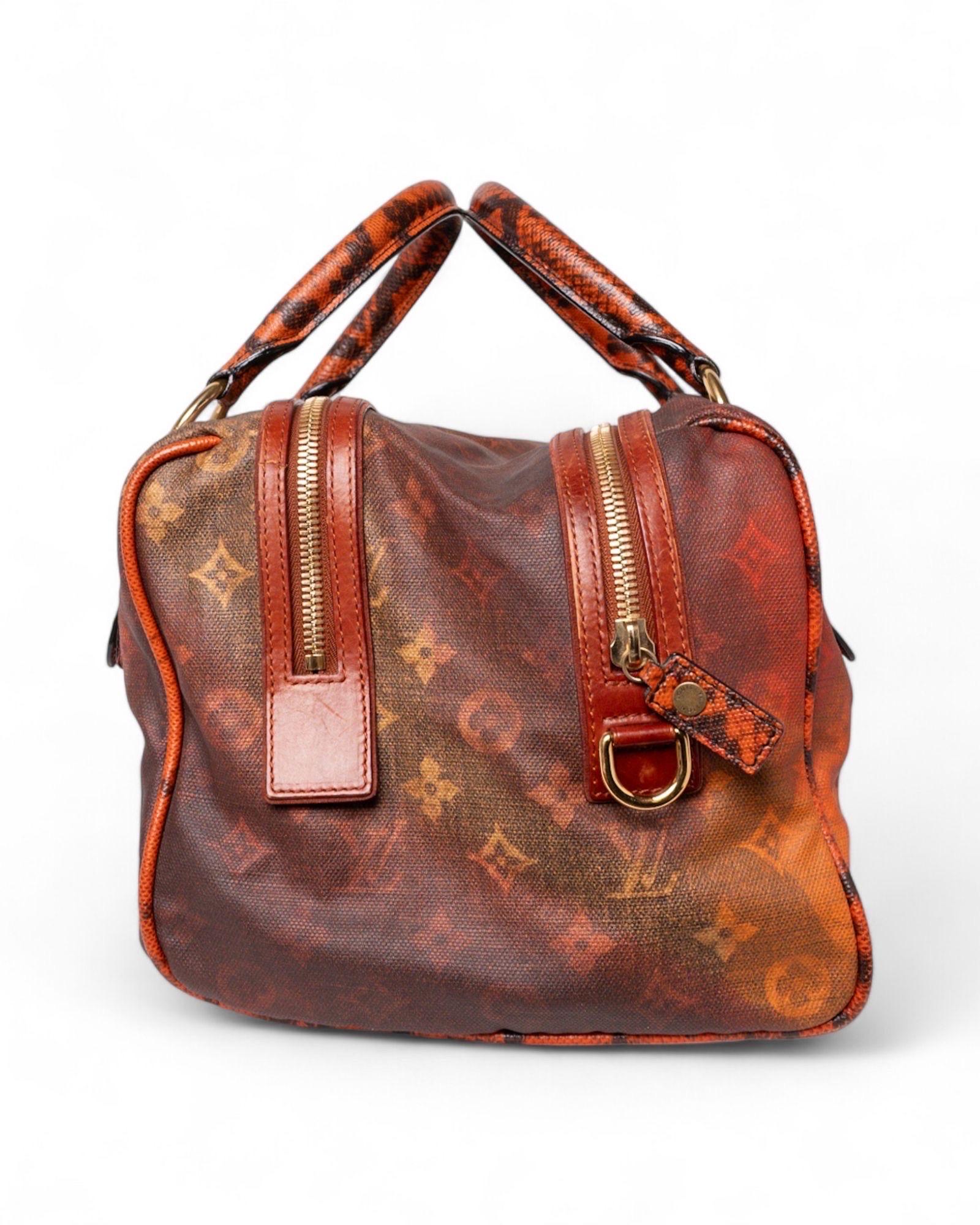 Borsa a mano Louis Vuitton Man Crazy MM Monogram Rossa For Sale 5