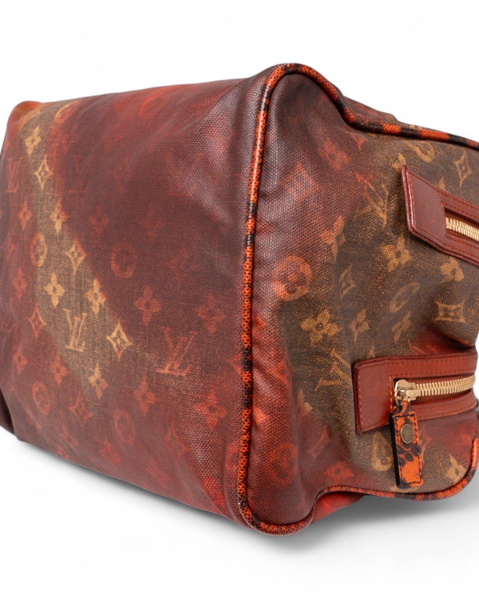 Borsa a mano Louis Vuitton Man Crazy MM Monogram Rossa For Sale 6