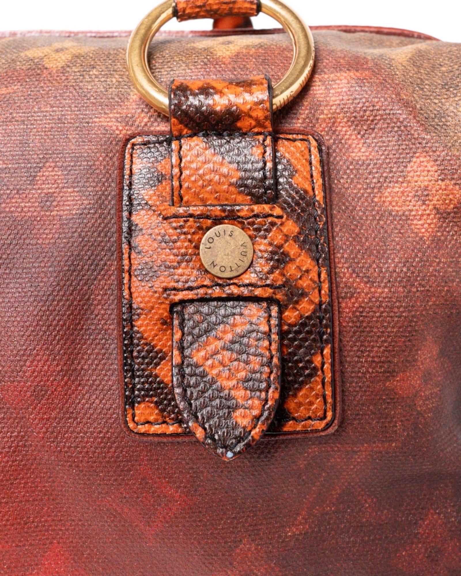 Borsa a mano Louis Vuitton Man Crazy MM Monogram Rossa In Good Condition For Sale In Torre Del Greco, IT