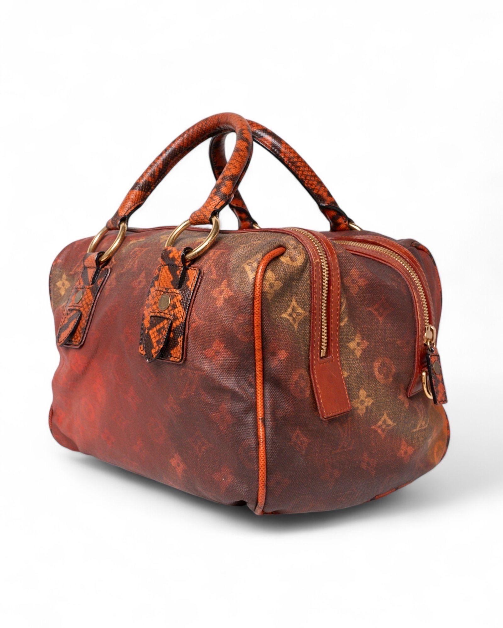 Borsa a mano Louis Vuitton Man Crazy MM Monogram Rossa For Sale 3